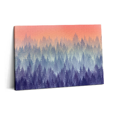 Canvas kép 60x40 Erdő a ködben