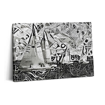 Canvas kép 60x40 Absztrakt vitorlás a tengeren