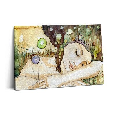 Canvas kép 60x40 Akvarell festmény egy gyönyörű lányról