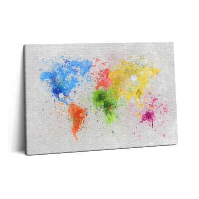 Canvas kép 60x40 Papírra festett világtérkép