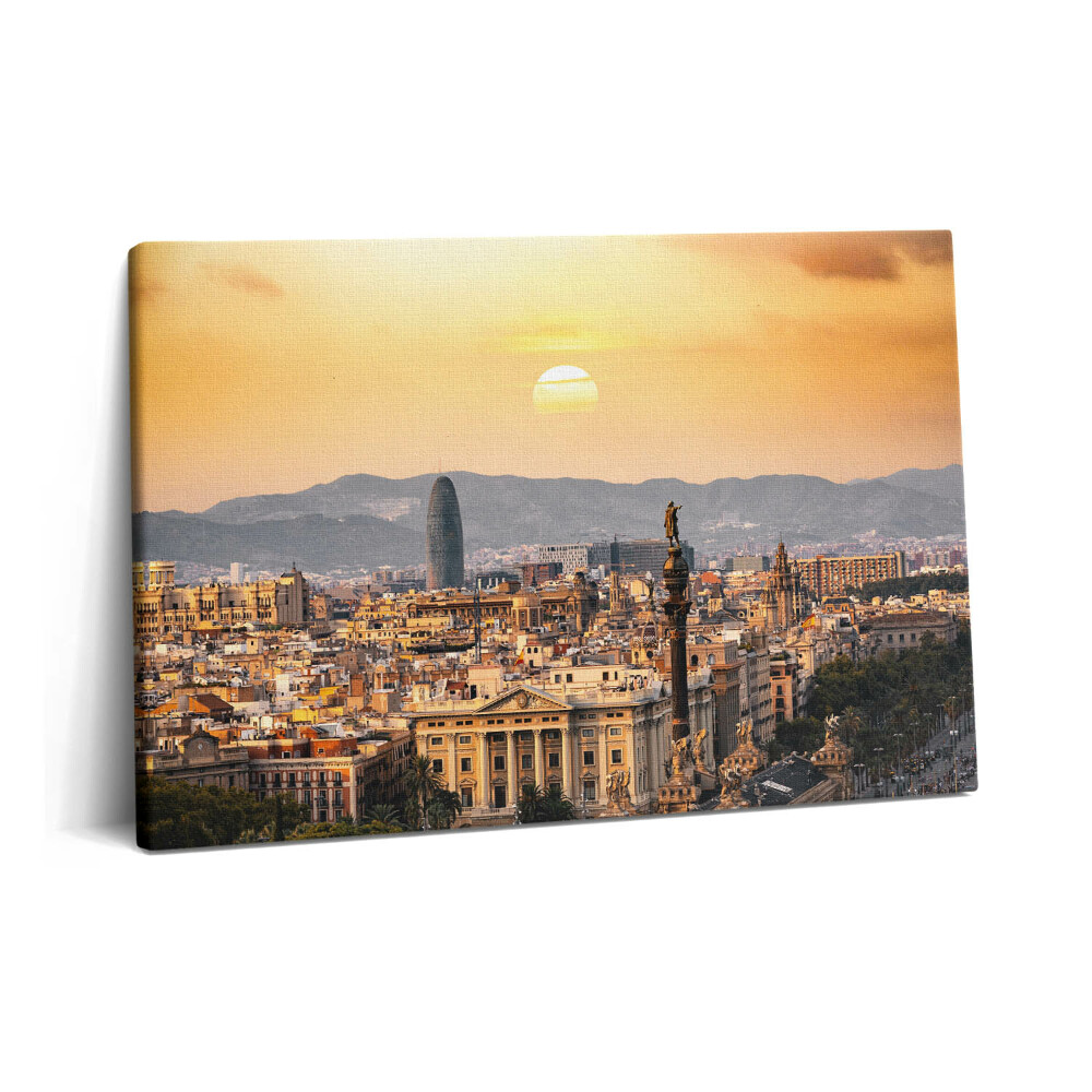 Canvas kép 60x40 A barcelonai Sagrada Familia tájképe