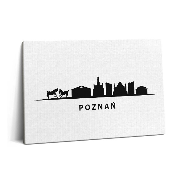Canvas kép 60x40 Poznan panoráma grafikája