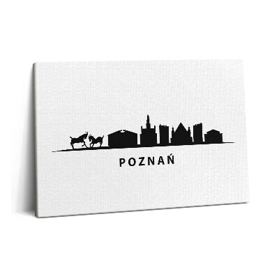 Canvas kép 60x40 Poznan panoráma grafikája