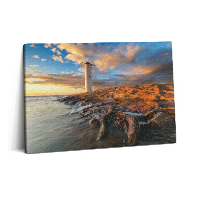 Canvas kép 60x40 Világítótorony a Balti-tengerről