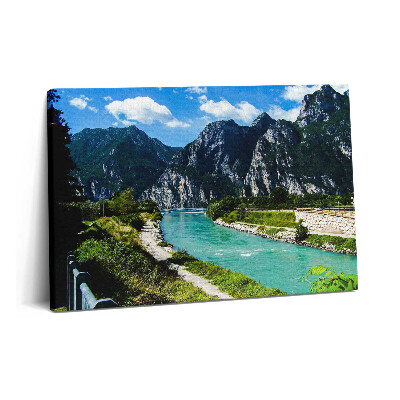 Canvas kép 60x40 Víztározó a Garda-tónál