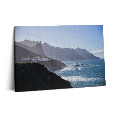 Canvas kép 60x40 Kilátás az óceán melletti hegyekre