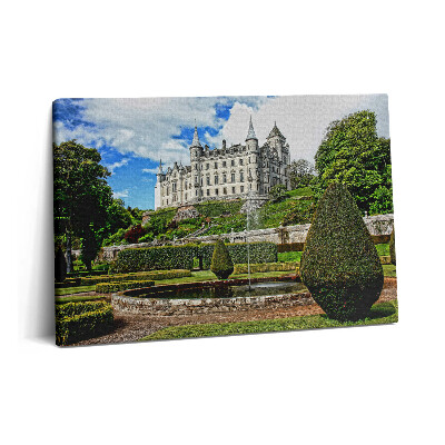 Canvas kép 60x40 Kastély és kert Skóciában