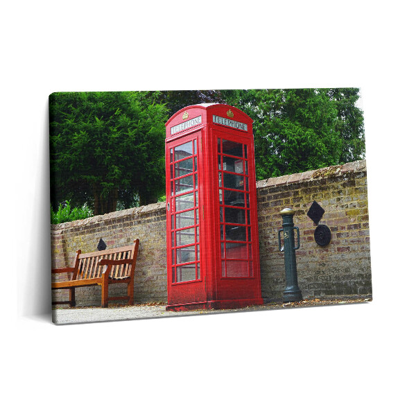 Canvas kép 60x40 Piros telefonfülke