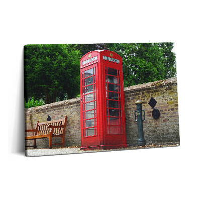 Canvas kép 60x40 Piros telefonfülke