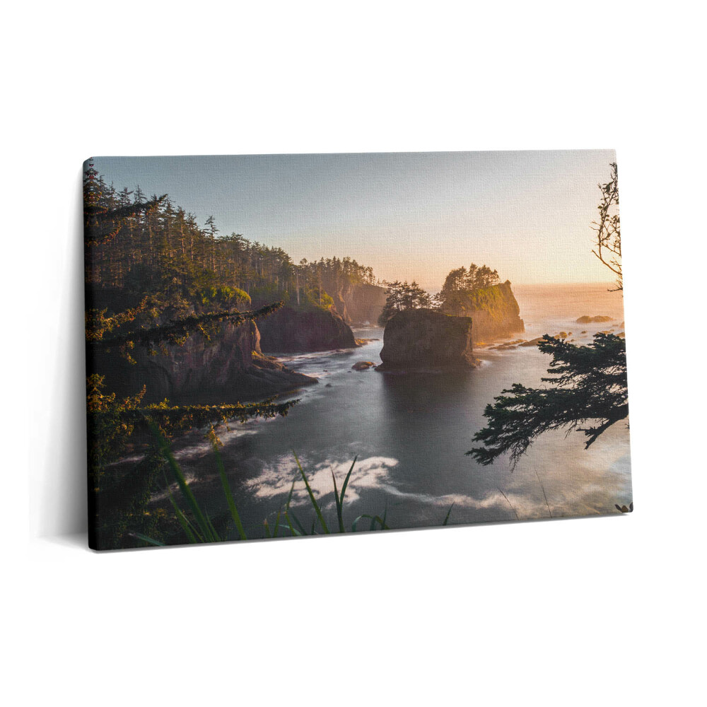 Canvas kép 60x40 Sziklás táj és naplemente