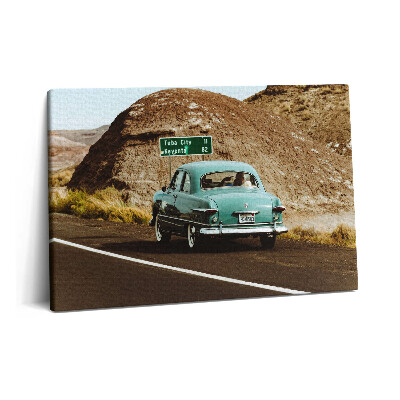 Canvas kép 60x40 Türkiz Volkswagen Bogár