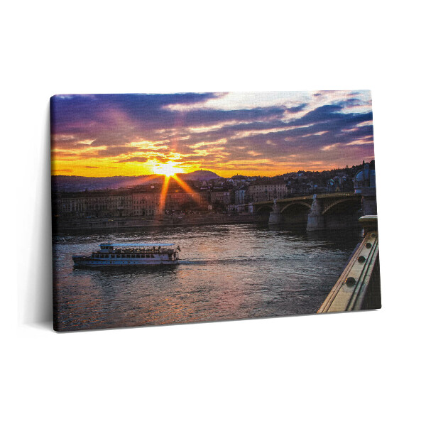Canvas kép 60x40 Hajó Budapestről