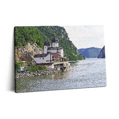 Canvas kép 60x40 Templom a vízparton