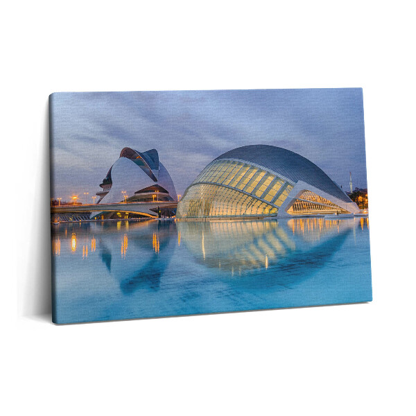 Canvas kép 60x40 Naplemente város