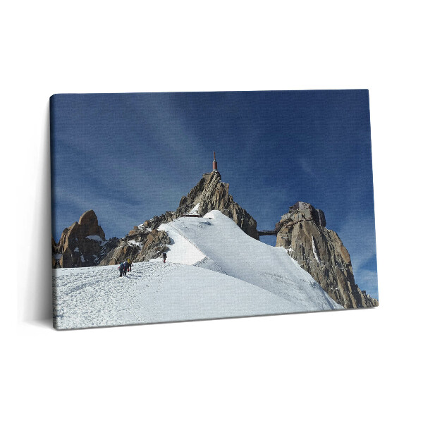 Canvas kép 60x40 Hegy teteje télen