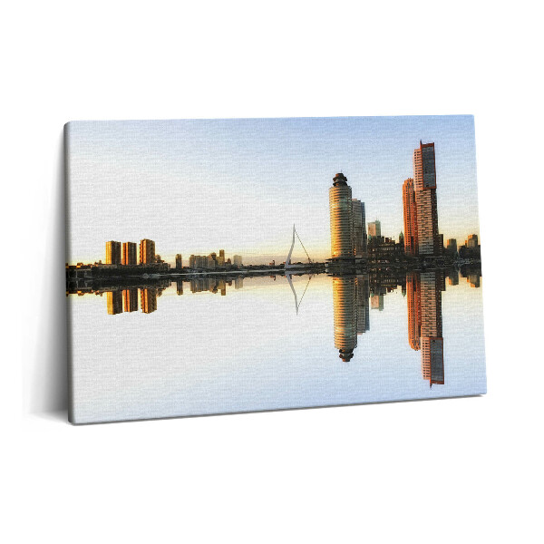 Canvas kép 60x40 Város a folyó partján