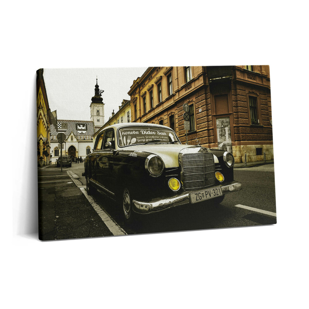 Canvas kép 60x40 Régi Mercedes Zágrábból