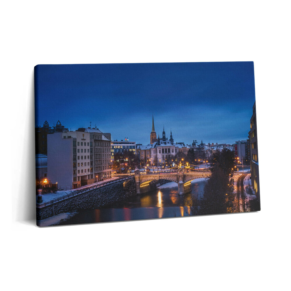 Canvas kép 60x40 Pilsen panorámája a Cseh Köztársaságban