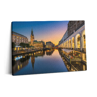Canvas kép 60x40 Hamburgi városháza Németország