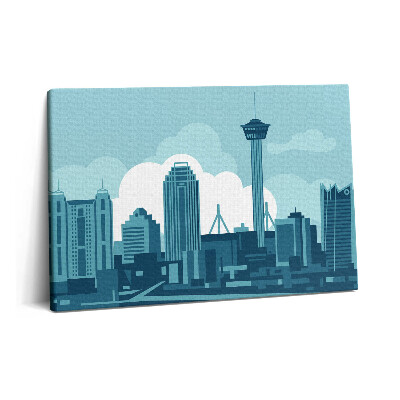 Canvas kép 60x40 San Antonio építészete az Egyesült Államokban