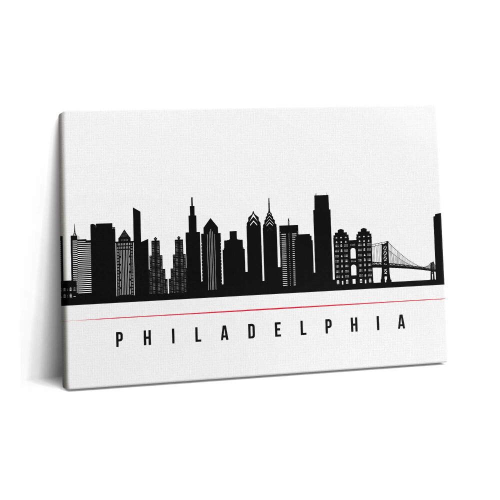 Canvas kép 60x40 Philadelphia városának illusztrációja
