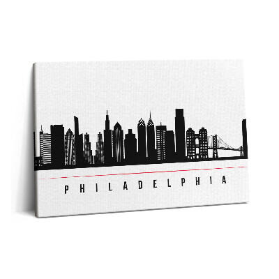 Canvas kép 60x40 Philadelphia városának illusztrációja