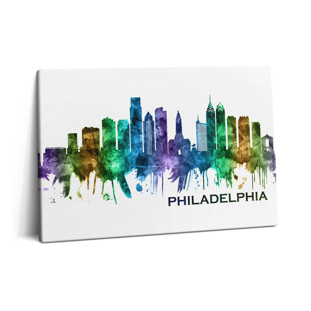 Canvas kép 60x40 Színes illusztráció Philadelphia