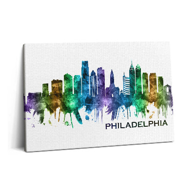 Canvas kép 60x40 Színes illusztráció Philadelphia