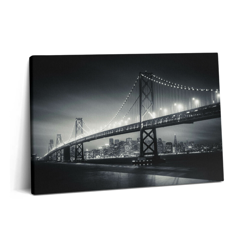 Canvas kép 60x40 San Francisco híd éjszaka