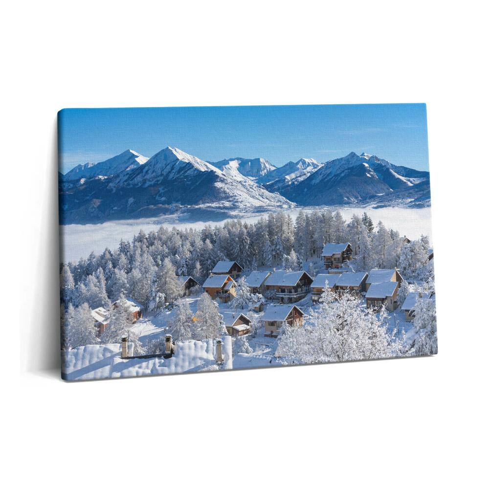 Canvas kép 60x40 Hóesés az Alpokban