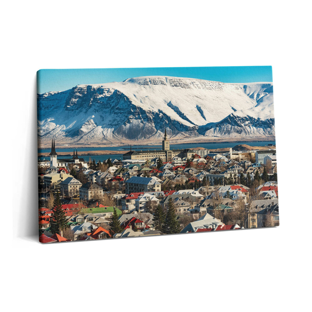 Canvas kép 60x40 Reykjavík látképe Izlandon
