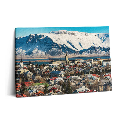 Canvas kép 60x40 Reykjavík látképe Izlandon