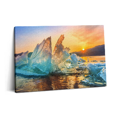Canvas kép 60x40 Jégdarab napfelkeltekor