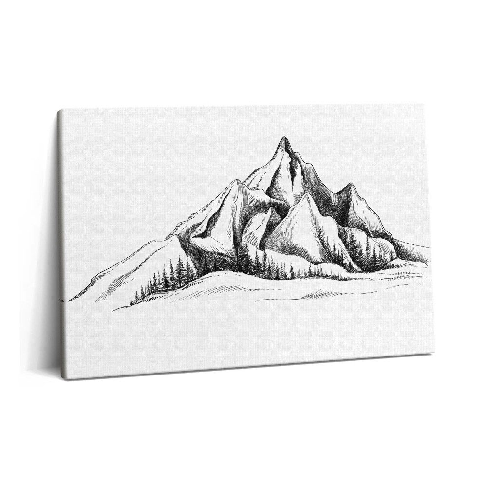 Canvas kép 60x40 Hegyi rajz