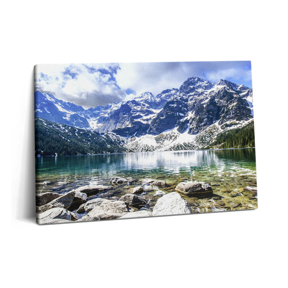 Canvas kép 60x40 Tájkép hegyekkel és tavakkal