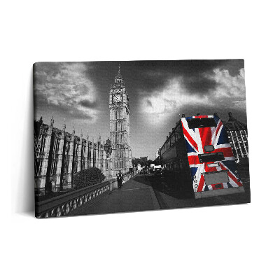 Canvas kép 60x40 Big Ben és a londoni busz