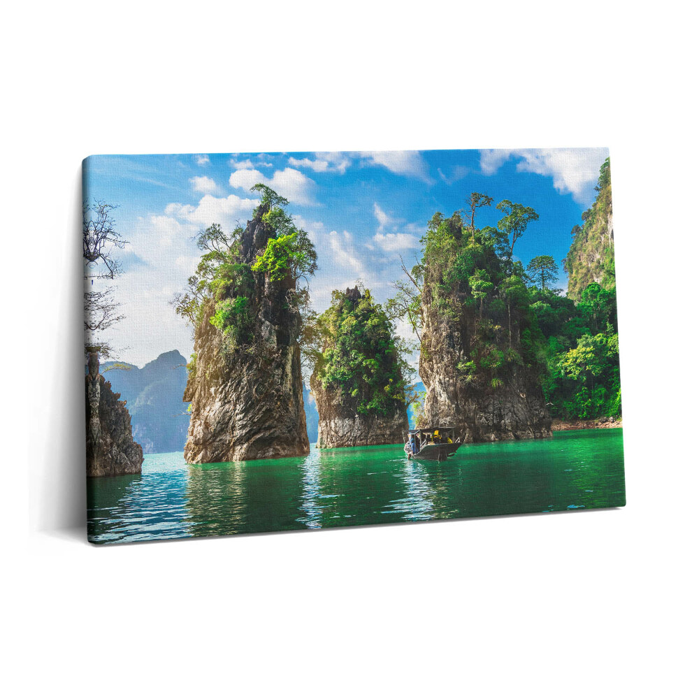 Canvas kép 60x40 A tó fáinak természete