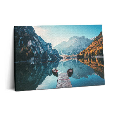 Canvas kép 60x40 Csónakok a tavon