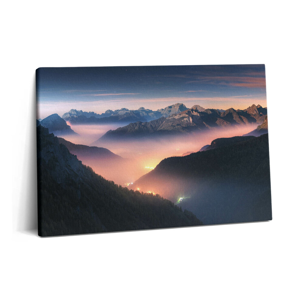 Canvas kép 60x40 Hegycsúcsokból álló tájkép