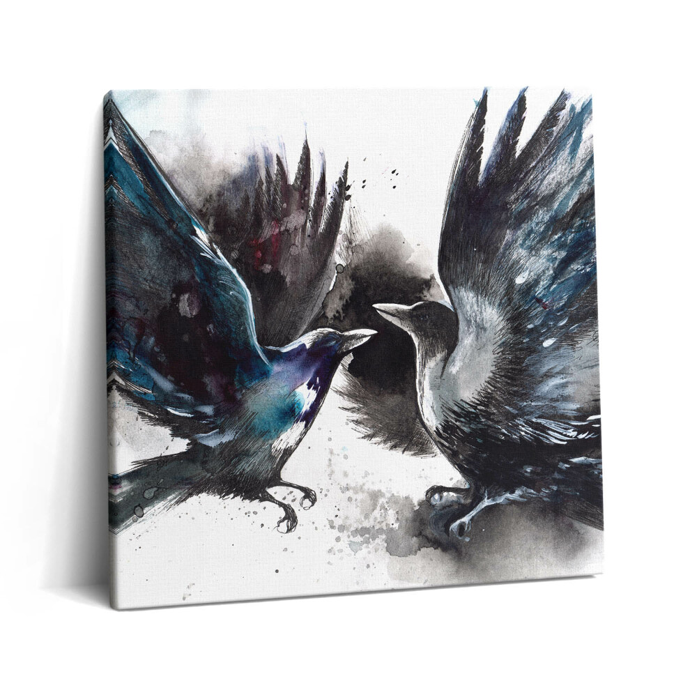 Vászonkép 60x60 Festett madarak