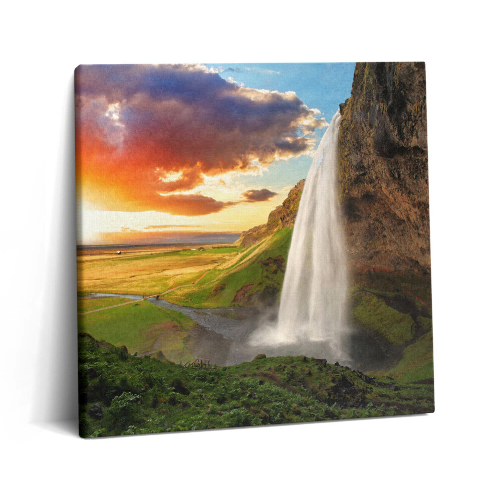Vászonkép 60x60 Vízesés Izlandon