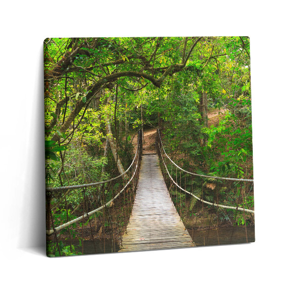 Vászonkép 60x60 Híd a Khao Yai dzsungelben