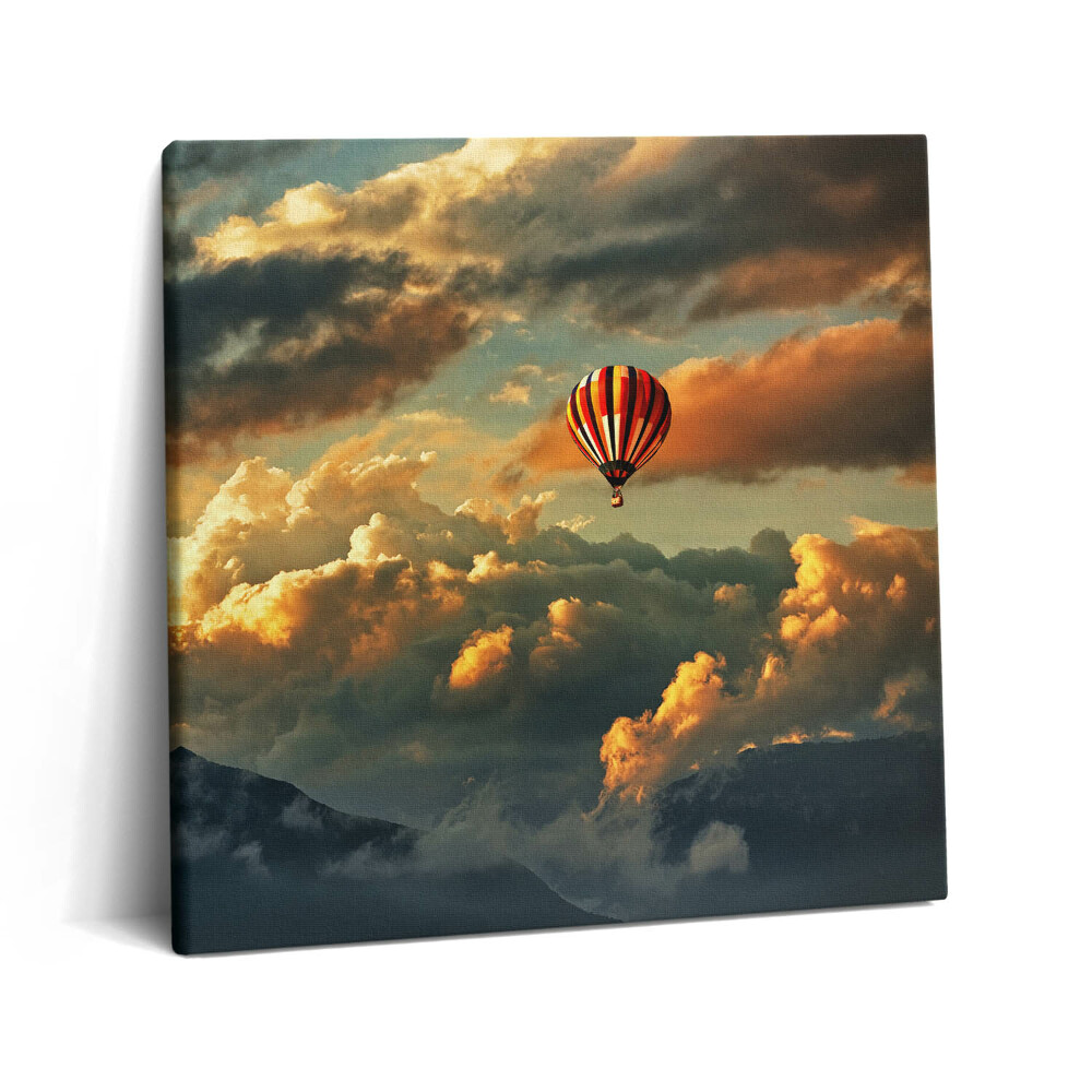 Vászonkép 60x60 Ballonrepülés a felhők között