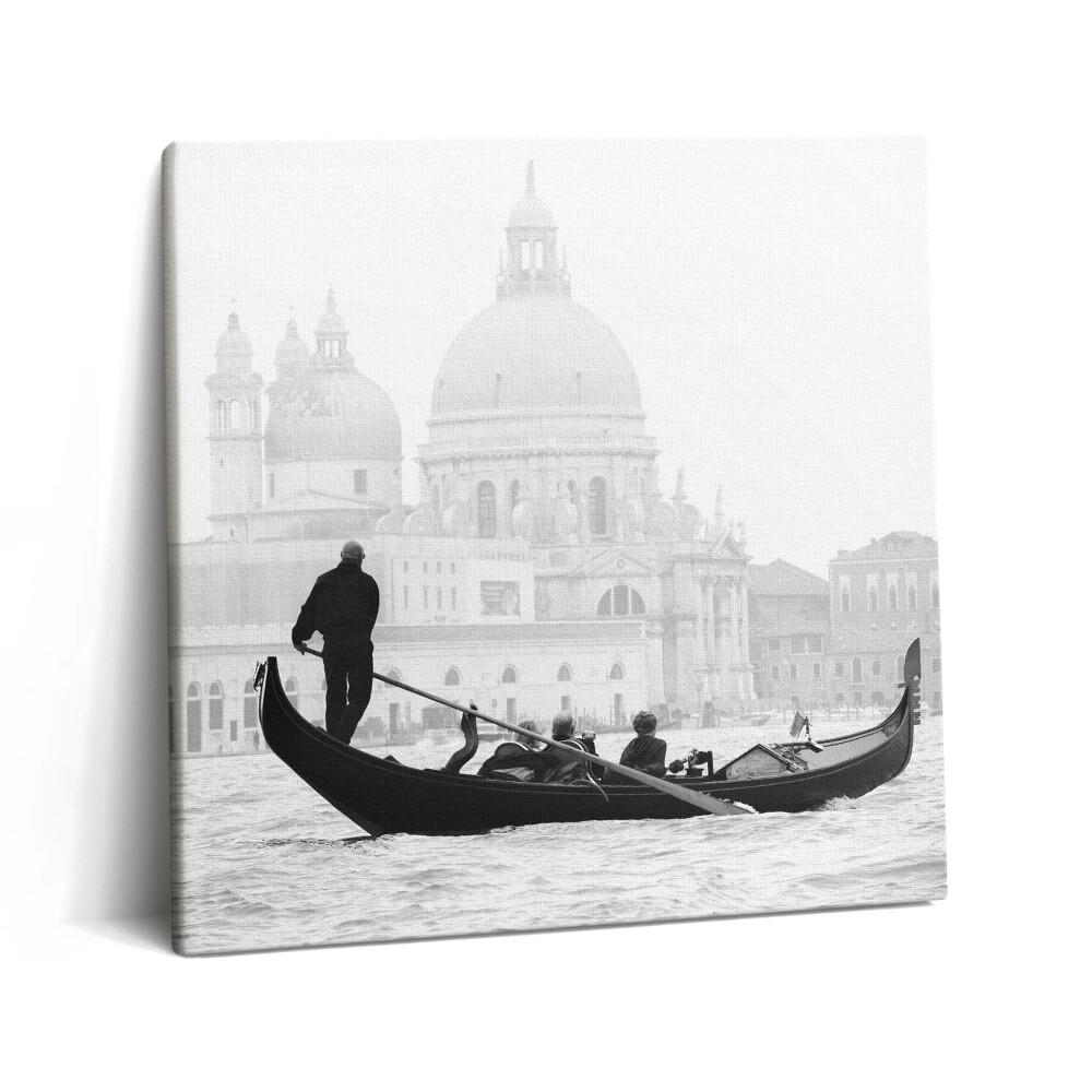 Vászonkép 60x60 Gondola a városra néző kilátással