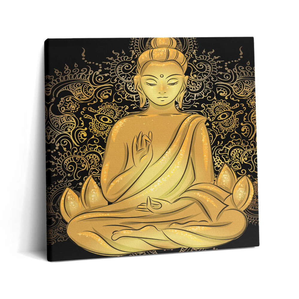 Vászonkép 60x60 Arany Zen Buddha