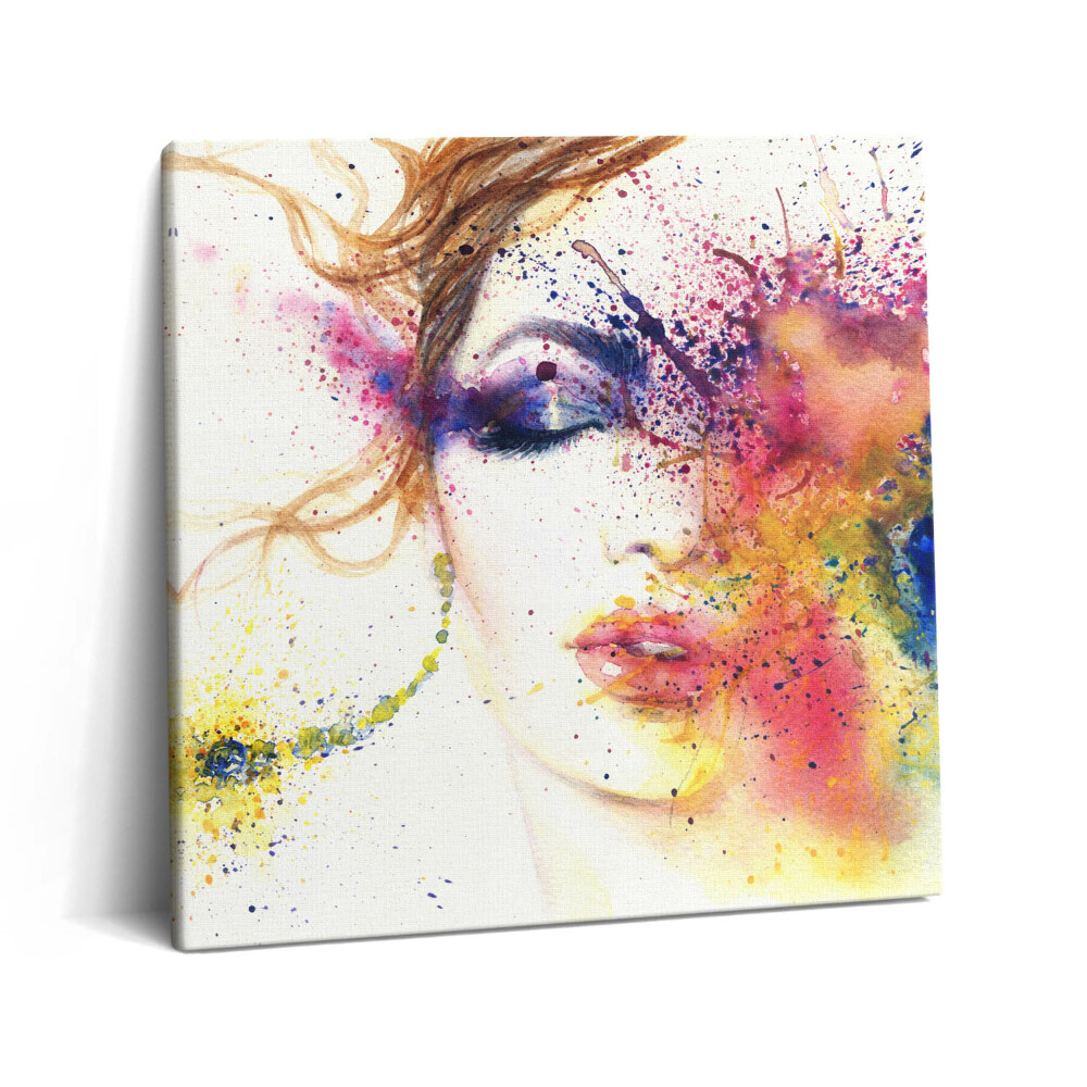 Vászonkép 60x60 Egy titokzatos nő portréja