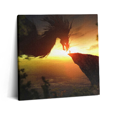 Vászonkép 60x60 Fantázia világ sárkány
