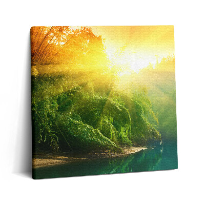 Vászonkép 60x60 Természeti táj a napsütésben