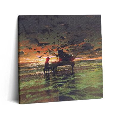 Vászonkép 60x60 Koncert a tengerparton