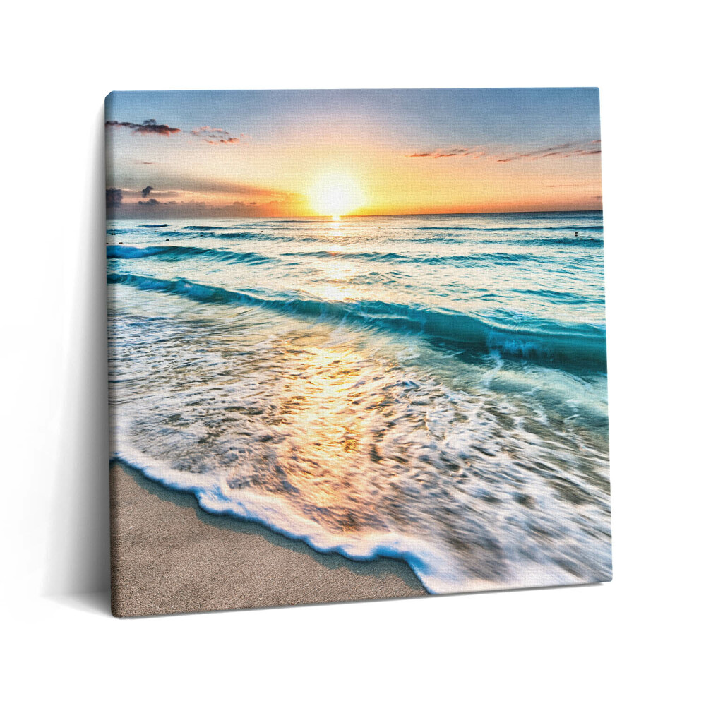 Vászonkép 60x60 Tengerparti homokos strand